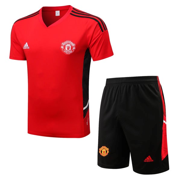 Camiseta Entrenamiento Manchester United Conjunto Completo 2022/23 Rojo